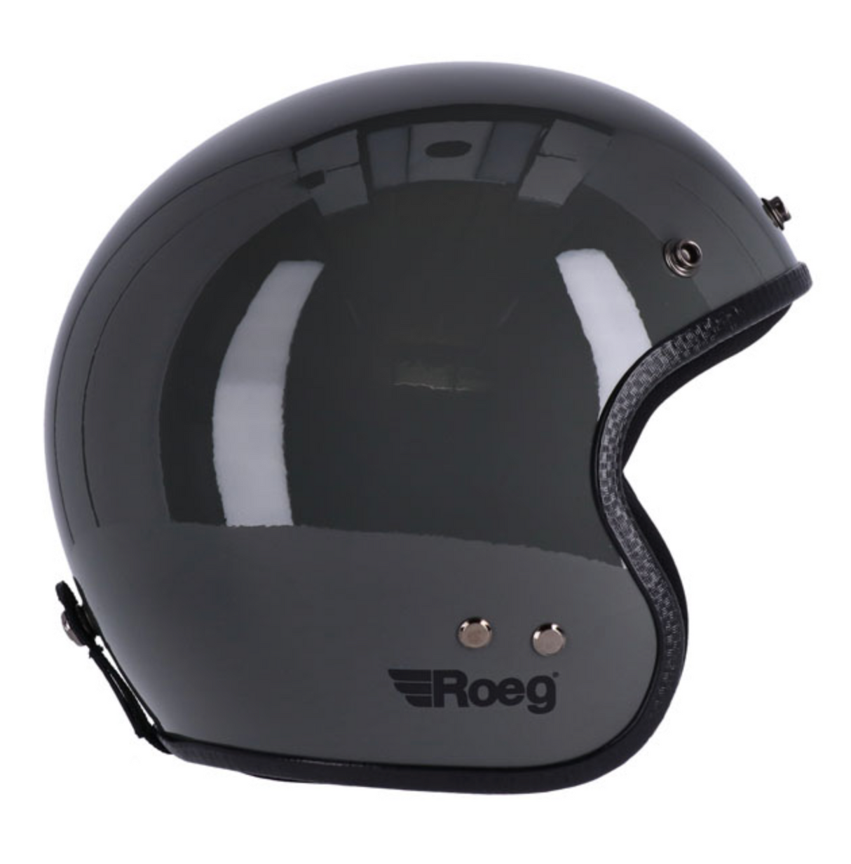 Casco Jet Vintage Roeg JETT Fibra ECE 22.06 GLOSS SLATE GREY