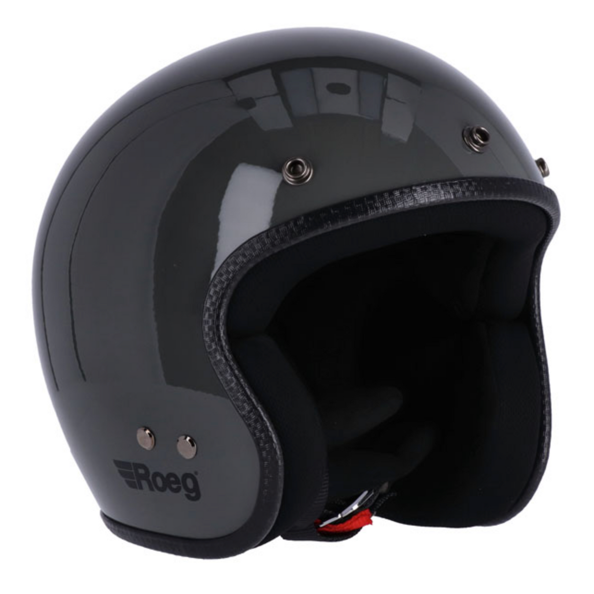 Casco Jet Vintage Roeg JETT Fibra ECE 22.06 GLOSS SLATE GREY