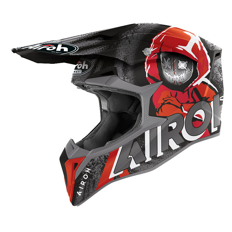 Airoh Wraap, Casco Integrale Off Road - Alien Red Matt