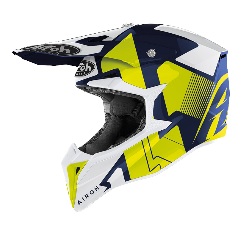 Airoh Wraap, Casco Integrale Off Road - Raze Blue Gloss