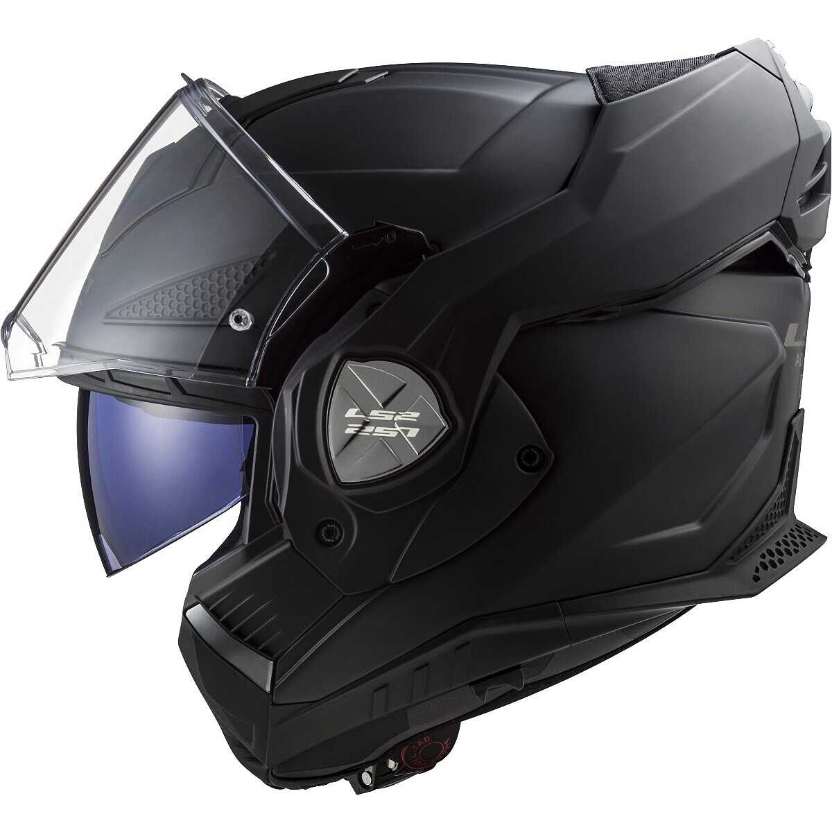 LS2 FF901 Advant X SOLID MATT BLACK – Casco Ribaltabile Moto Doppia Omologazione ECE 22.06