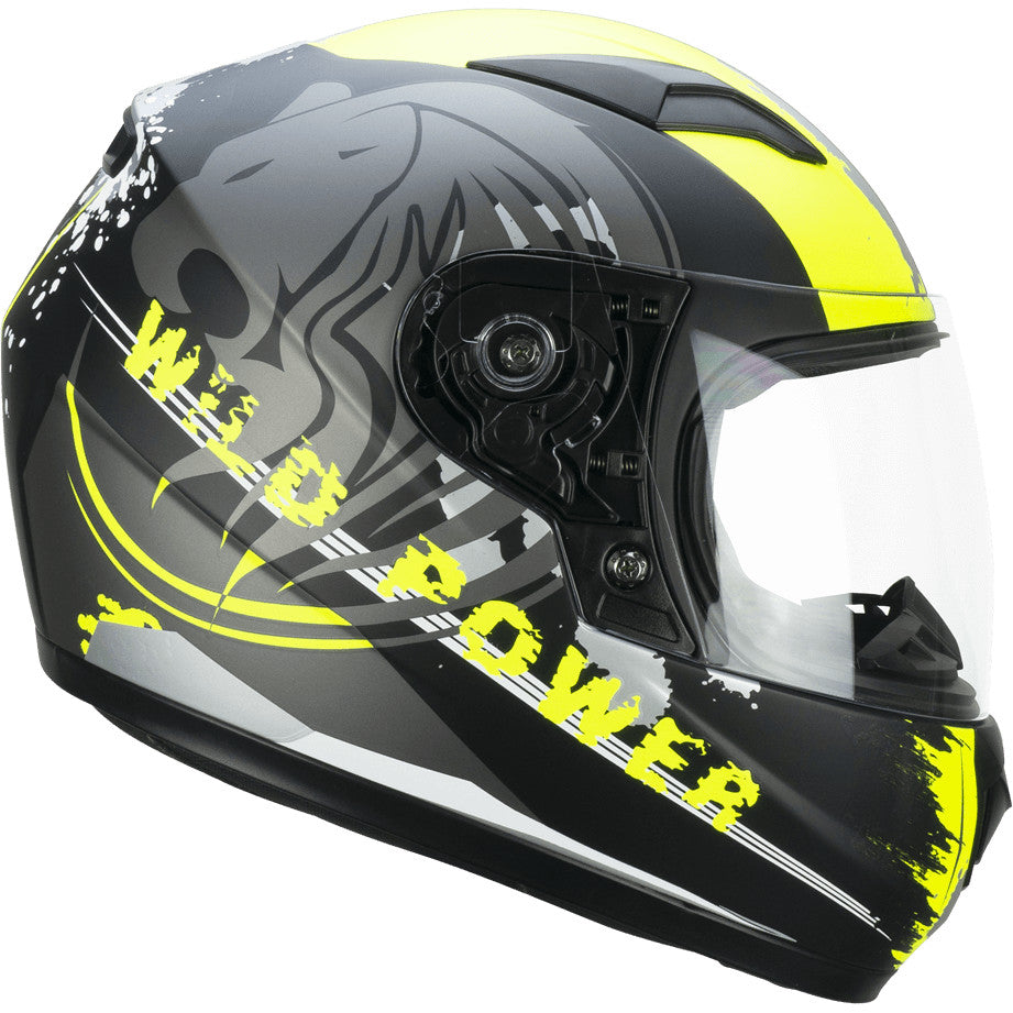 265G LUCKY WILD Nero Giallo fluo opaco