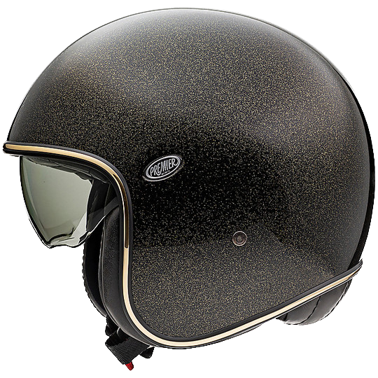 Premier, Vintage Casco Jet In Fibra Di Carbonio, Dyneema e Aramidica - U9 GLITTER GOLD