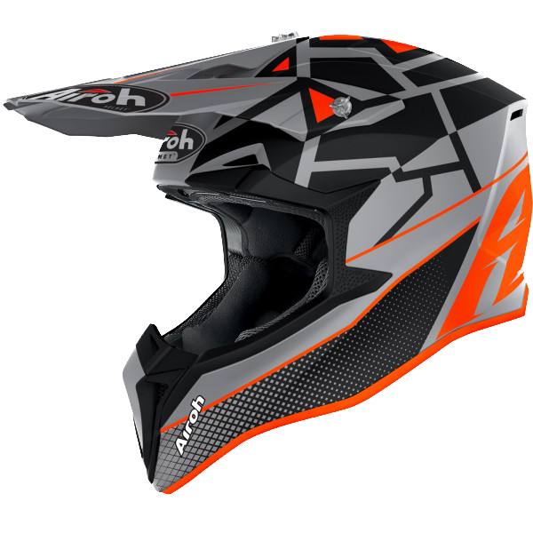 Airoh Wraap, Casco Integrale Off Road - Mood Orange Matt