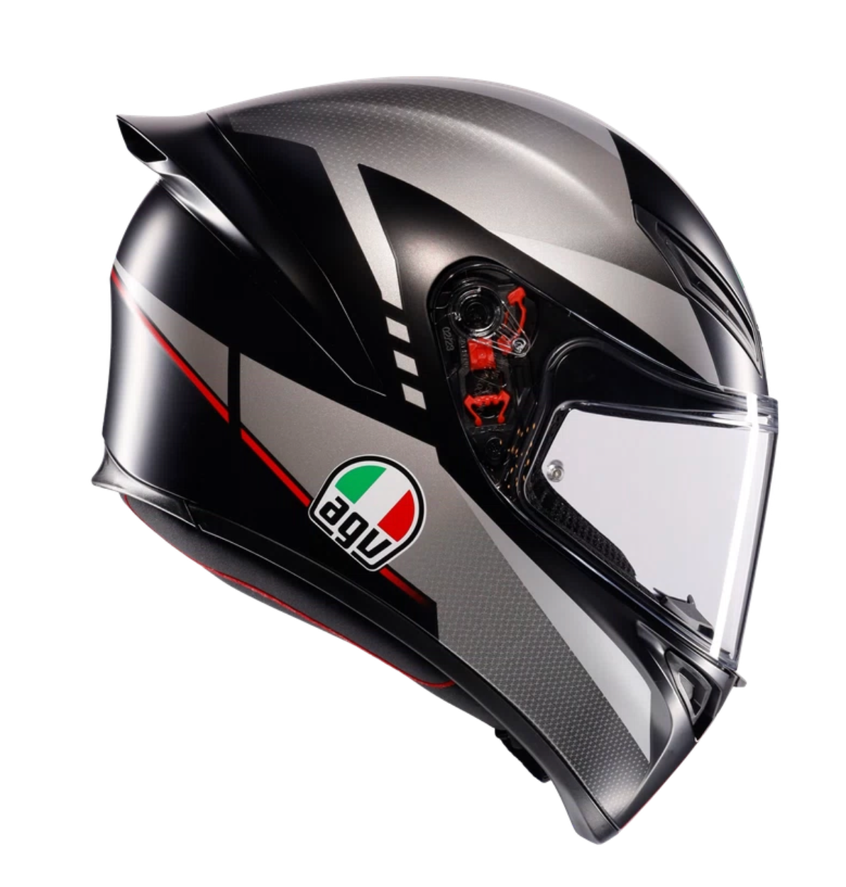 AGV K1 S Lap Matt Black/Grey/Red– Casco Integrale Moto ECE 22.06