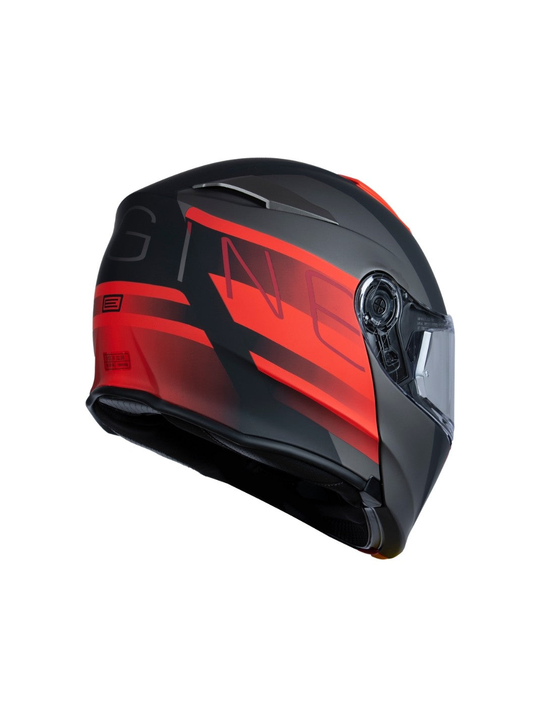 Origine Delta BT, Casco Modulare Doppia Visiera Con Bluetooth - ROW FLUO RED BLACK