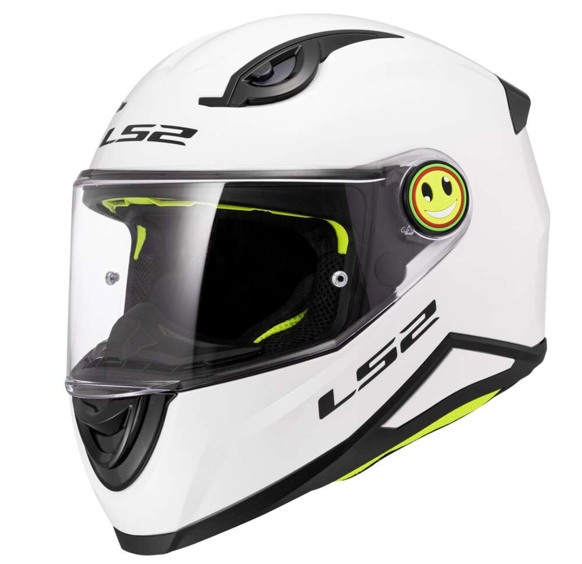 LS2 FF812 KID – Casco Integrale Moto per Bambini ECE 22.06 SOLID WHITE