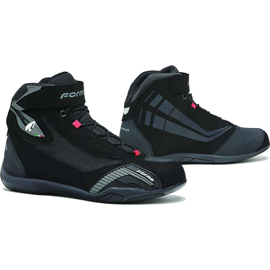 Forma Genesis Black – Scarpe Moto Unisex Certificate CE