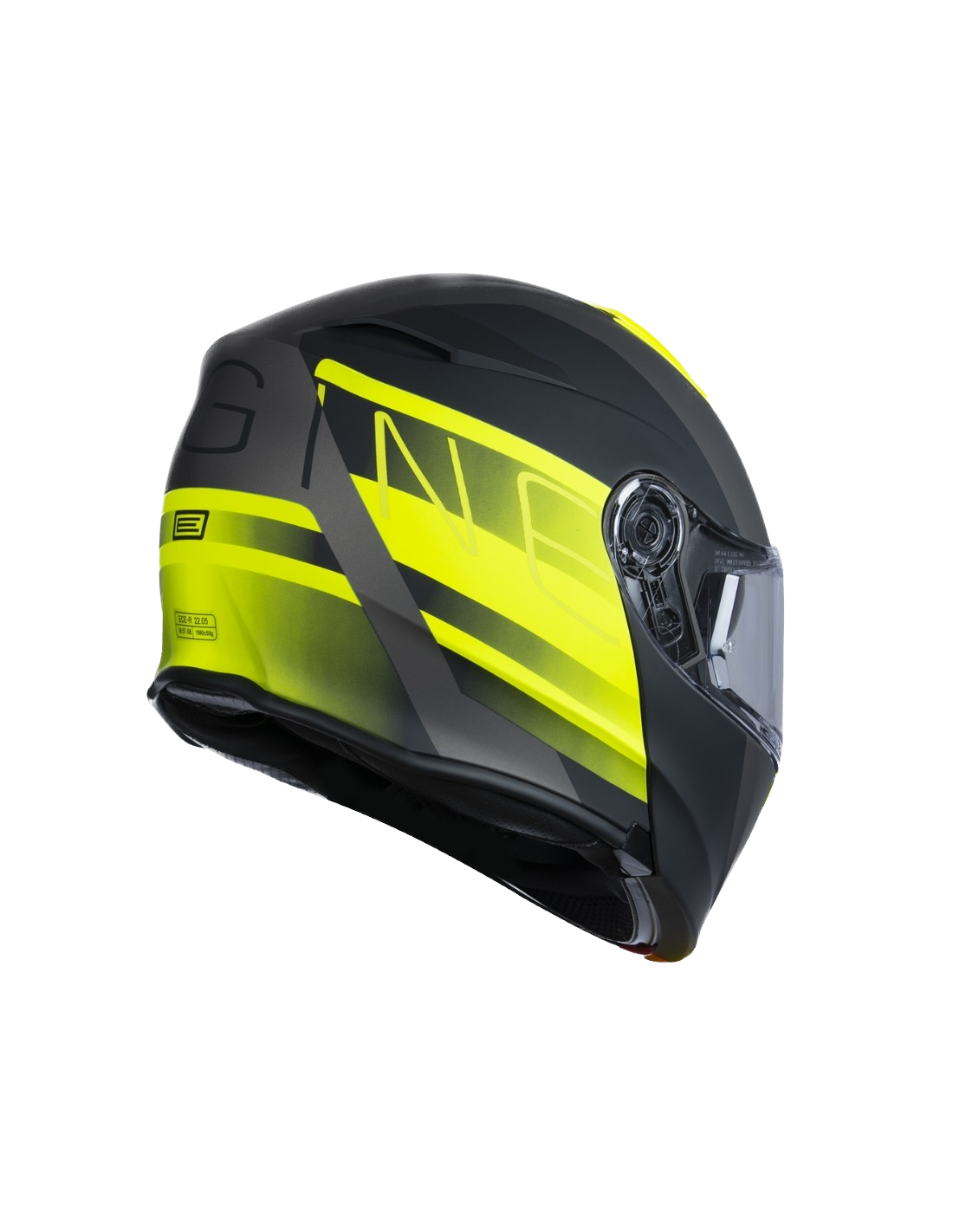 Origine Delta BT, Casco Modulare Doppia Visiera Con Bluetooth - ROW FLUO YELLOW TITANIUM