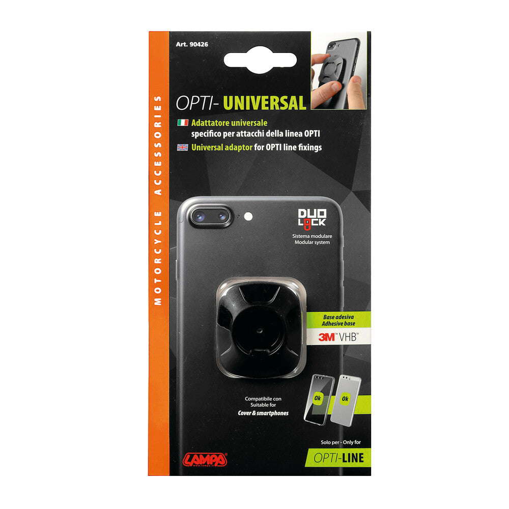 LAMPA Art. 90426, Universal, adattatore universale - Nero alexmotostore