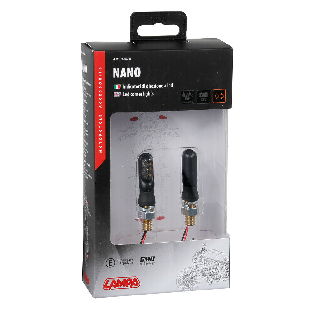 LAMPA Art. 90476 Nano, indicatori di direzione a led - 12V LED alexmotostore