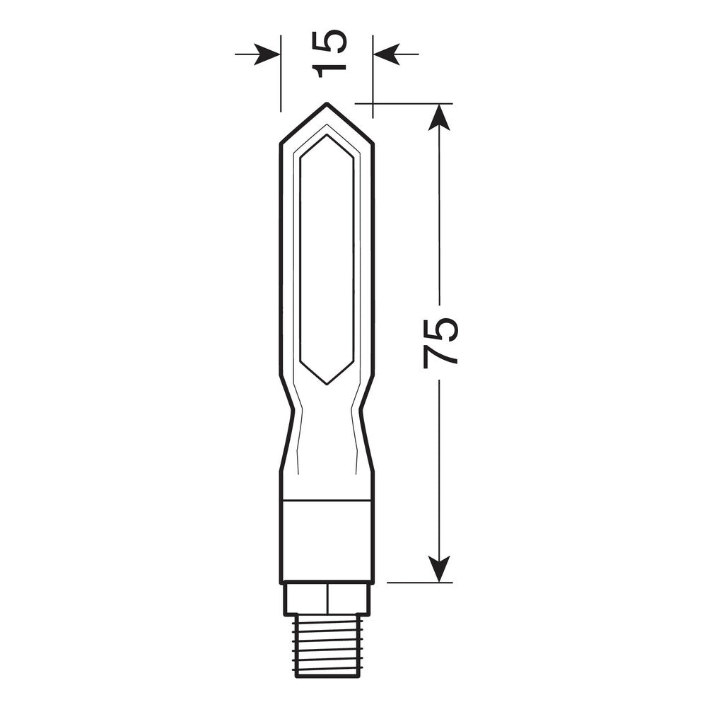 LAMPA Art. 90479 Piercer SQ, indicatori di direzione a led sequenziale - 12V LED alexmotostore