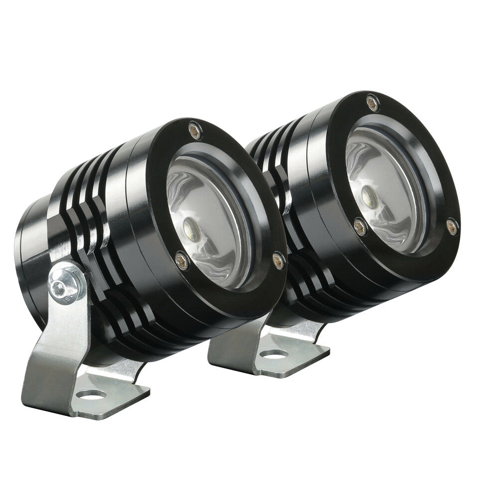 LAMPA Art. 90533 O-Lux, coppia fari ausiliari a led, 12V - Nero alexmotostore