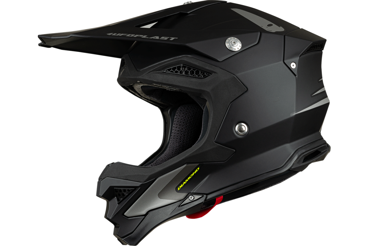UFO DIAMOND Casco Integrale Cross Enduro NERO OPACO