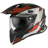 Airoh Commander Casco Adventure Con Doppia Visiera - Boost Orange Matt