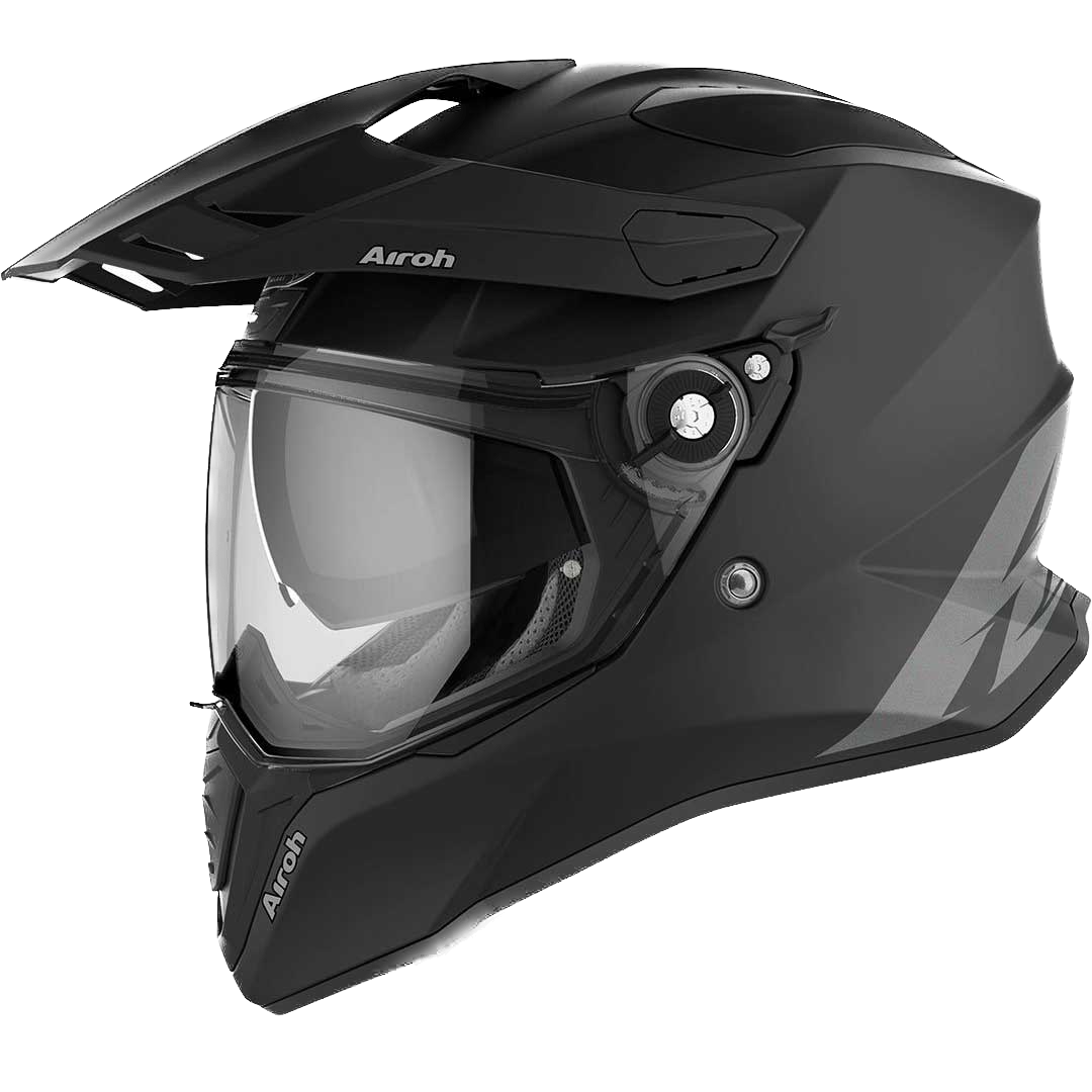 Airoh Commander Casco Adventure Con Doppia Visiera - Nero Opaco