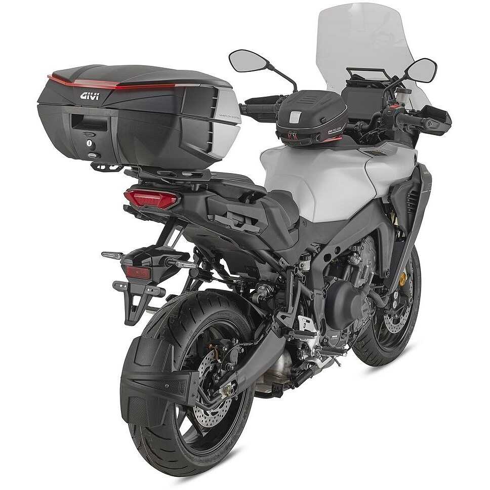 Bauletto Moto Monokey Givi V49 AIR Nero Catadiottro Rosso