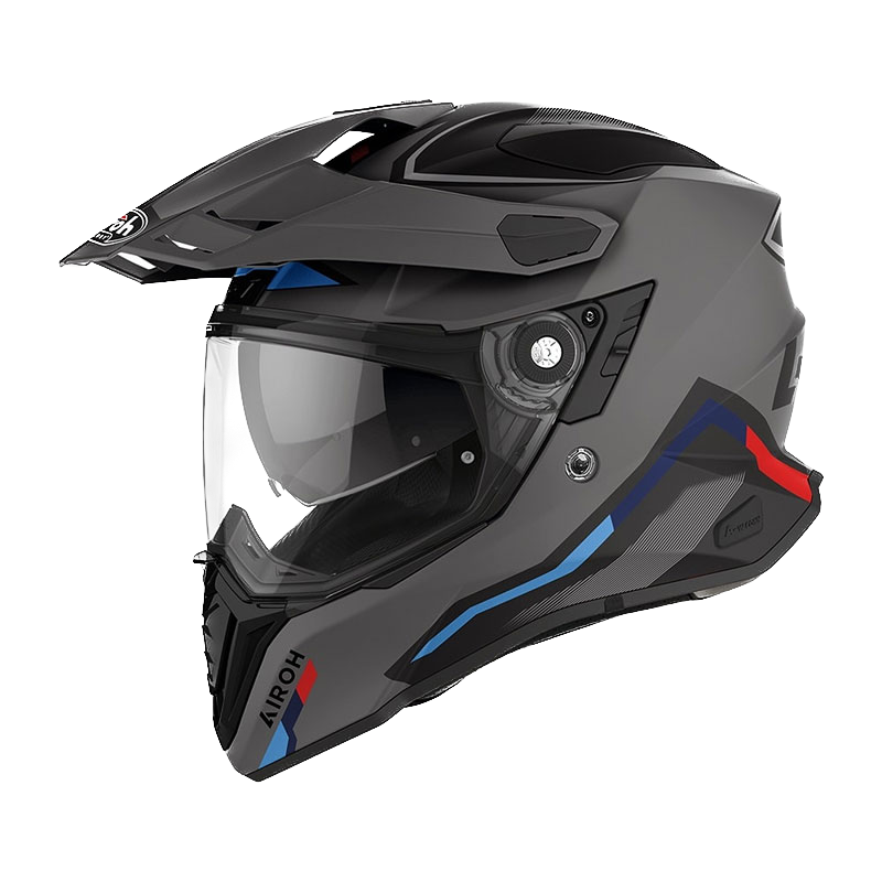 Airoh Commander Casco Adventure Con Doppia Visiera - Factor Antracite Matt