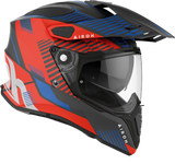 Airoh Commander Casco Adventure Con Doppia Visiera - Boost Red/Blue Matt