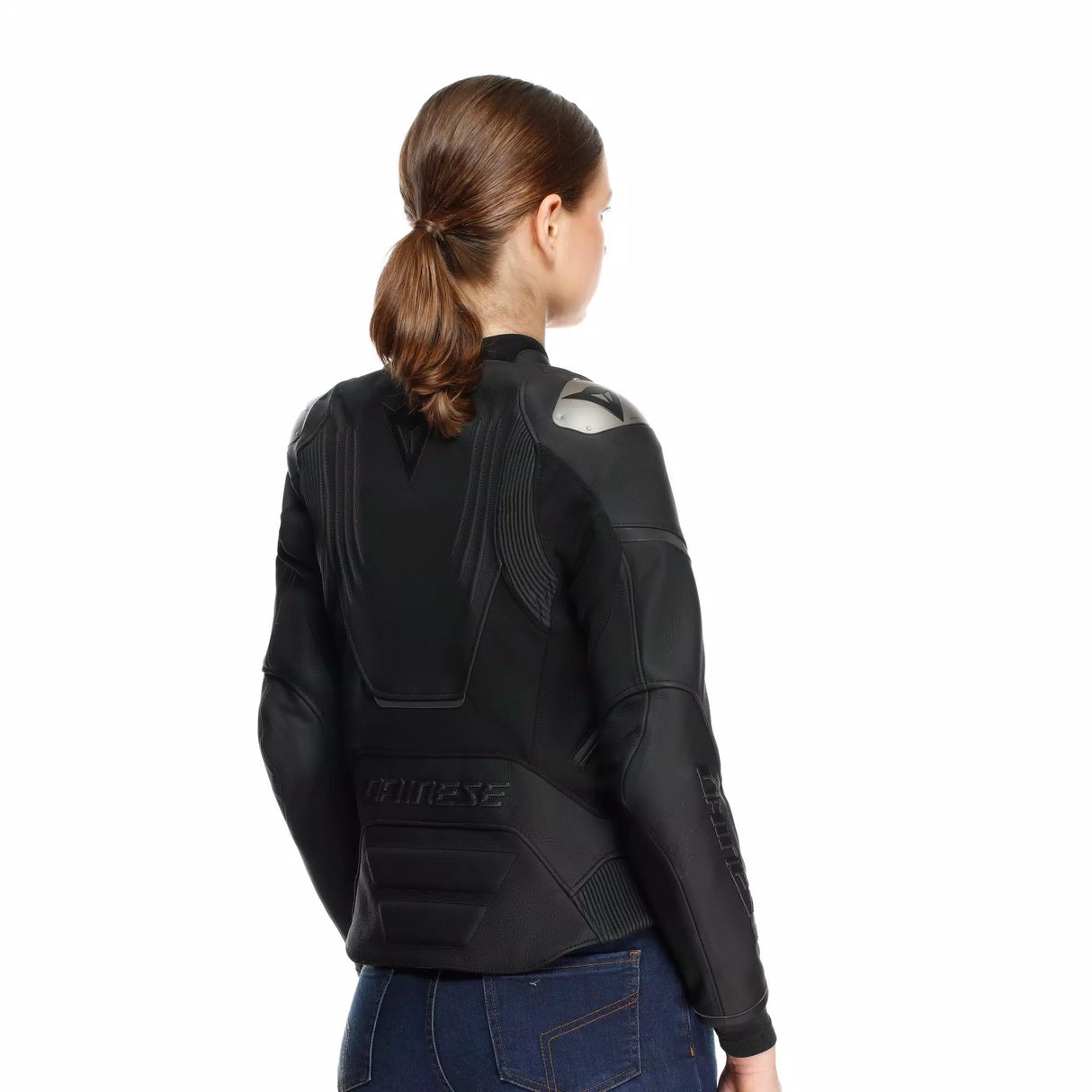 RACING 5 LEATHER JACKET WMN 631 BLACK/BLACK