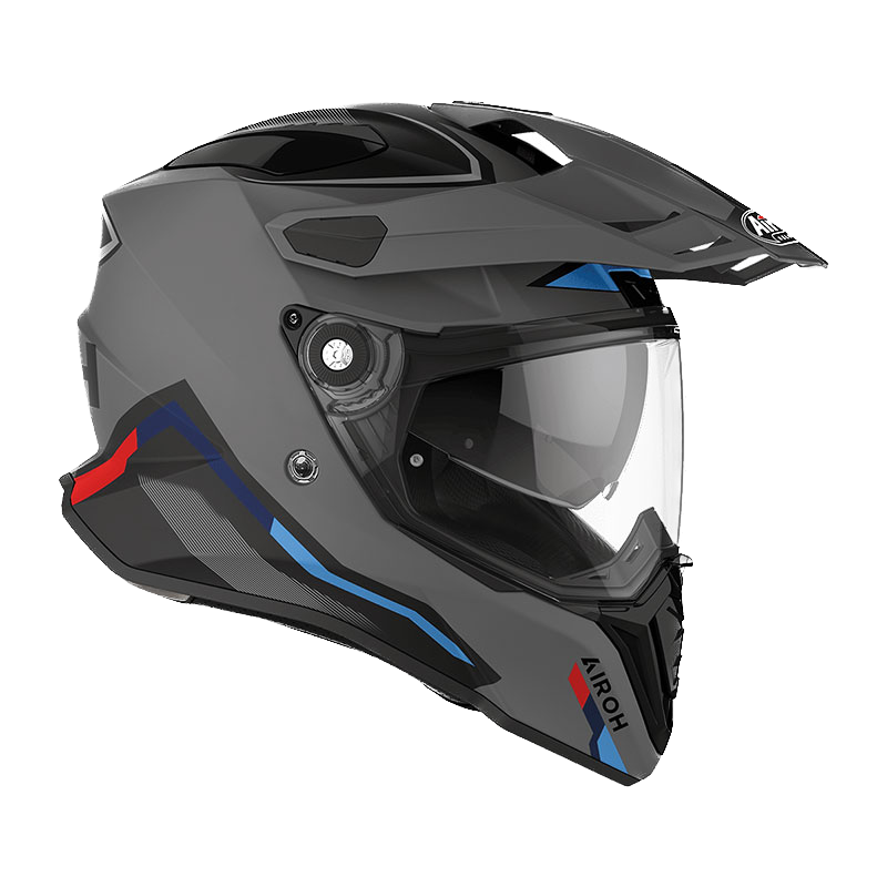 Airoh Commander Casco Adventure Con Doppia Visiera - Factor Antracite Matt