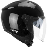 Casco jet Doppia Visiera CGM 126A IPE MONO Nero Lucido
