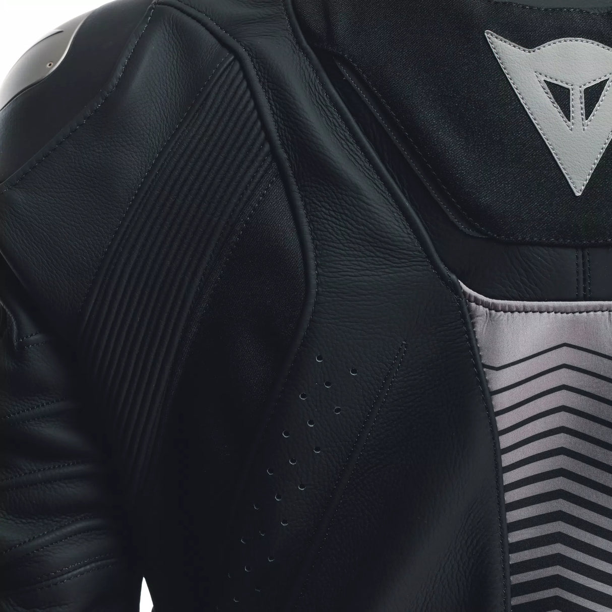 Dainese Super Speed 4 – Giacca Moto in Pelle Traforata Uomo Black-Matt Charcoal-Grey