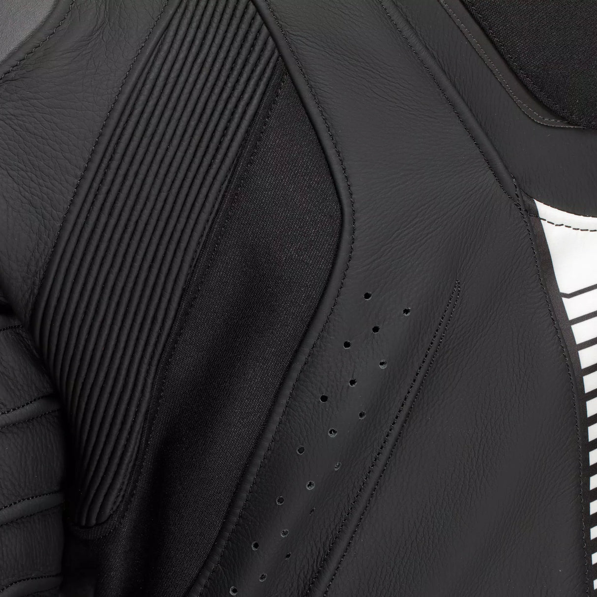 Dainese Super Speed 4 – Giacca Moto in Pelle Traforata Uomo Black-Matt/White