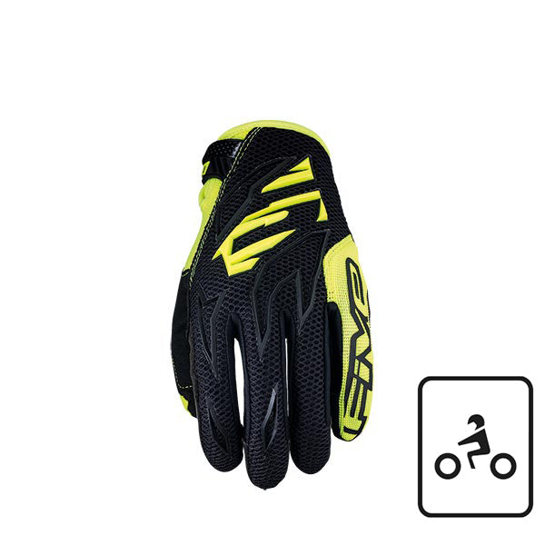 GUANTI FIVE CROSS ENDURO MXF3 NERO GIALLO FLUO