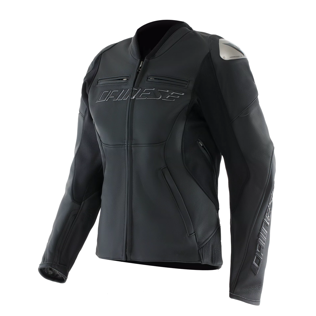 RACING 5 LEATHER JACKET WMN 631 BLACK/BLACK