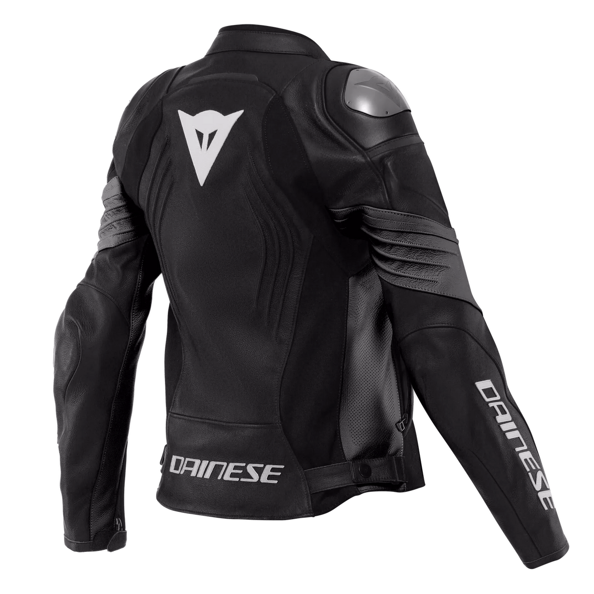 Giacca Moto Donna Pelle Dainese Racing 4 Sportiva con Protezioni Black/black