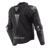 Dainese Super Speed 4 – Giacca Moto in Pelle Traforata Uomo Black-Matt Charcoal-Grey