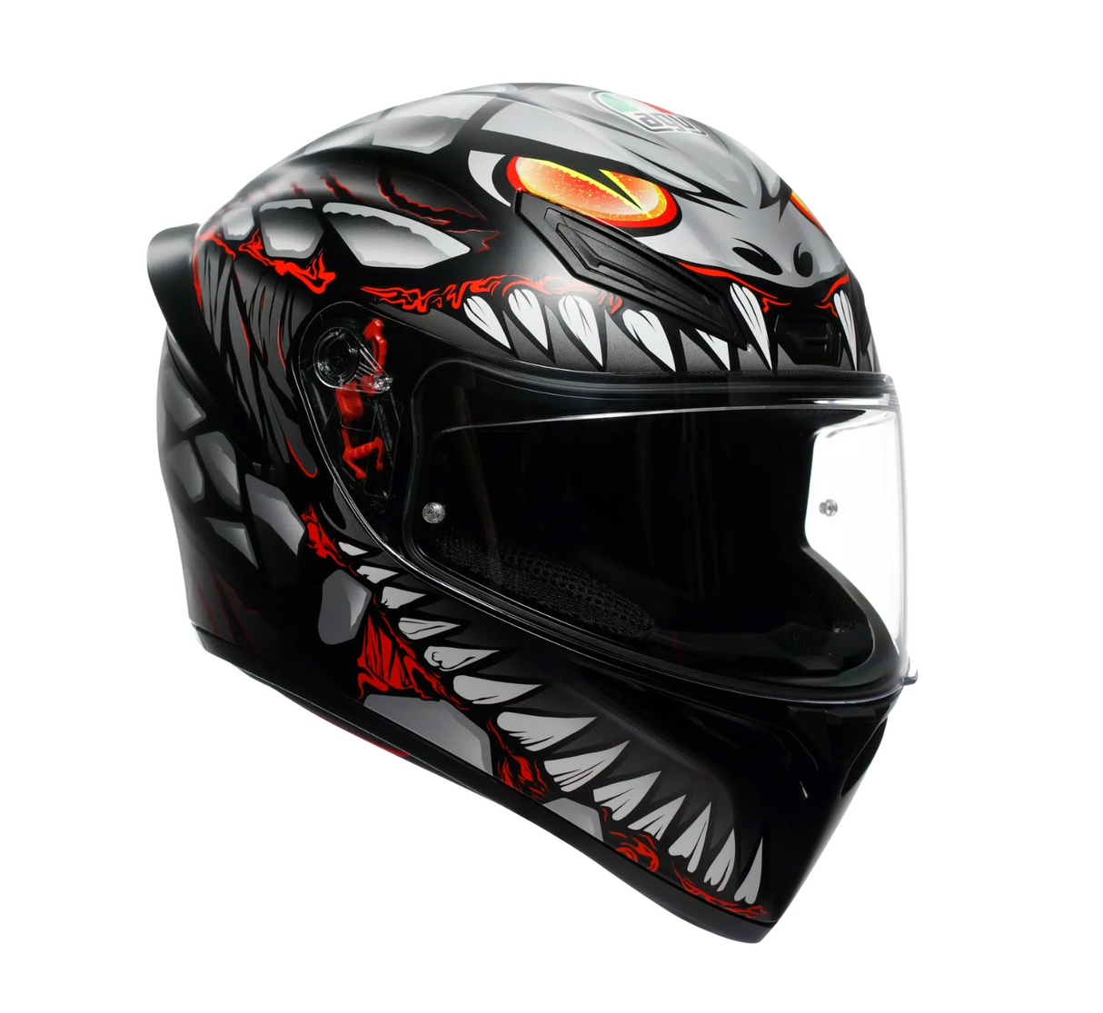 AGV K1 S - lyzard matt black/grey/red – Casco Integrale Moto ECE 22.06