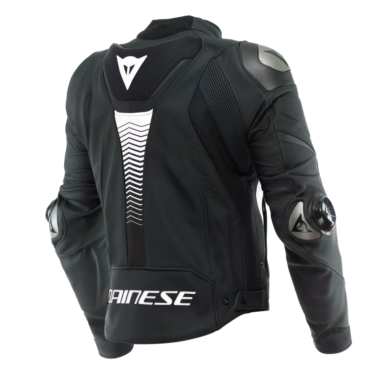 Dainese Super Speed 4 – Giacca Moto in Pelle Traforata Uomo Black-Matt/White
