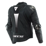 Dainese Super Speed 4 – Giacca Moto in Pelle Traforata Uomo Black-Matt/White