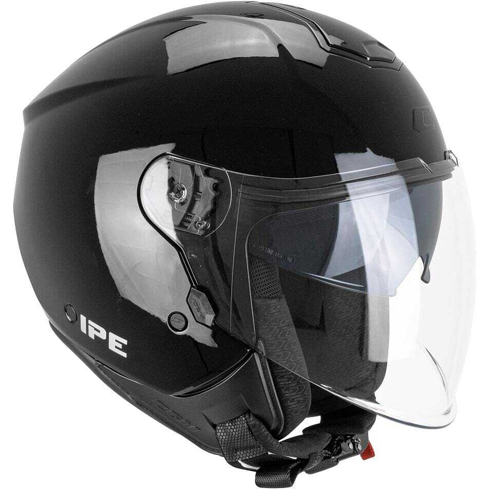 Casco jet Doppia Visiera CGM 126A IPE MONO Nero Lucido