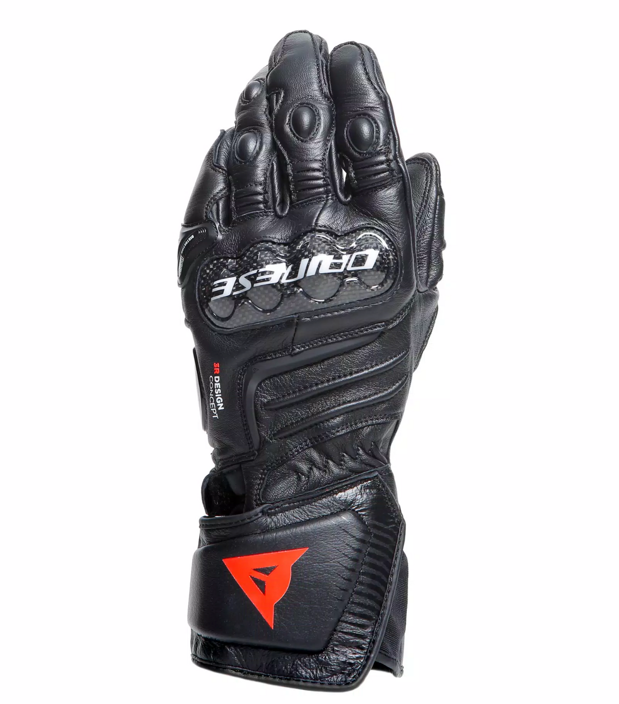 Dainese Carbon 4 Long – Guanti Moto in Pelle Black/Black/Black