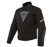 Dainese Veloce D-Dry – Giacca Moto Impermeabile Black/Charcoal-Gray/White
