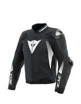 Dainese Super Speed 4 – Giacca Moto in Pelle Traforata Uomo Black-Matt/White