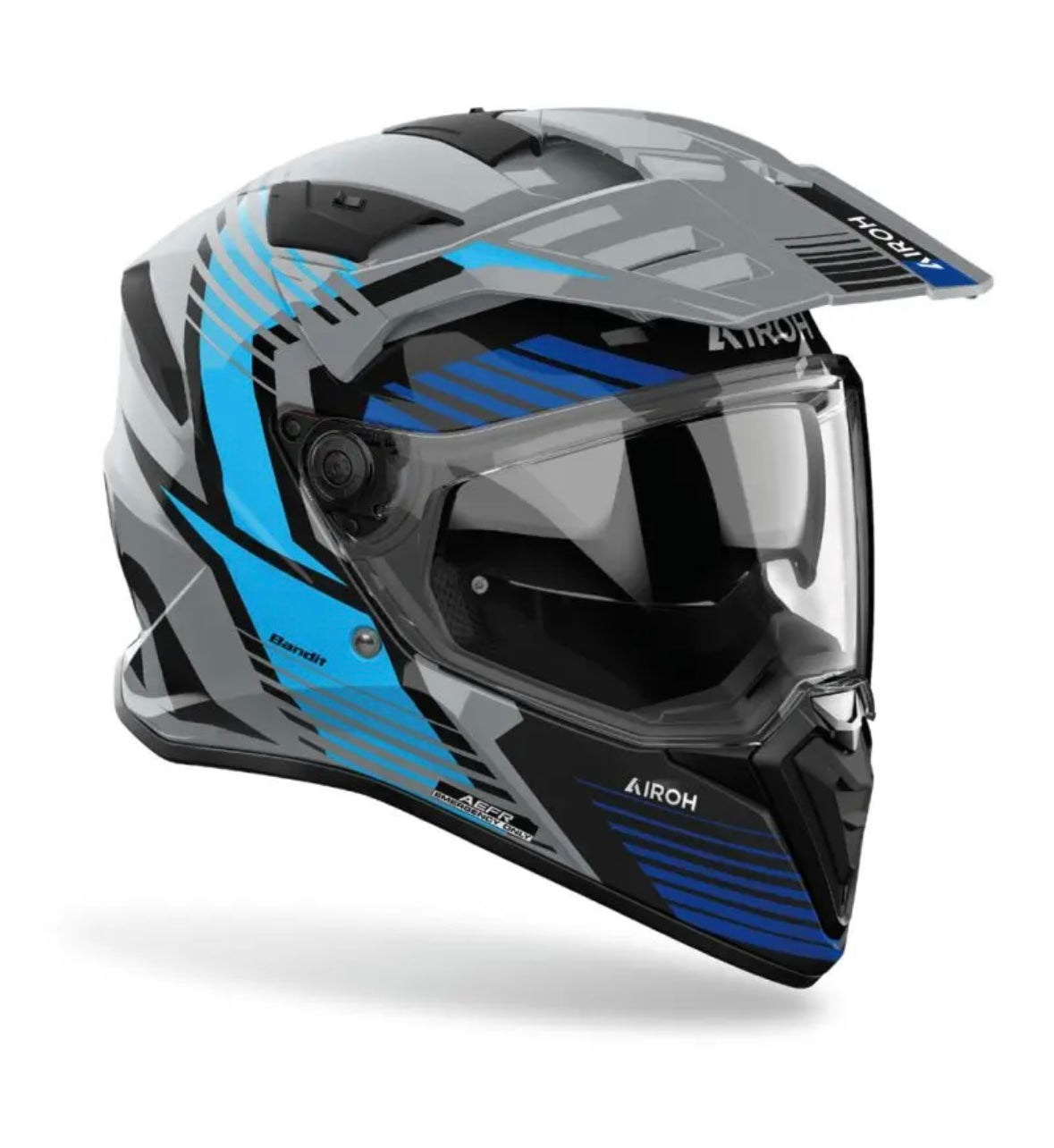 Airoh Bandit Casco Adventure Omologato -  SPICY BLUE GLOSS