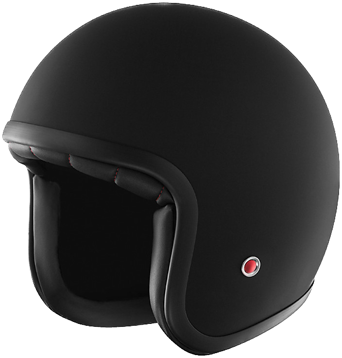 IXS HX89, Casco Jet Vintage - NERO OPACO