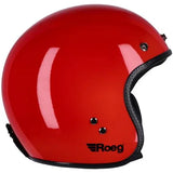 Casco Jet Vintage Roeg JETT Fibra ECE 22.06 ROSSO LUCIDO