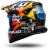 Casco cross bambino UFO Korey Blu Giallo