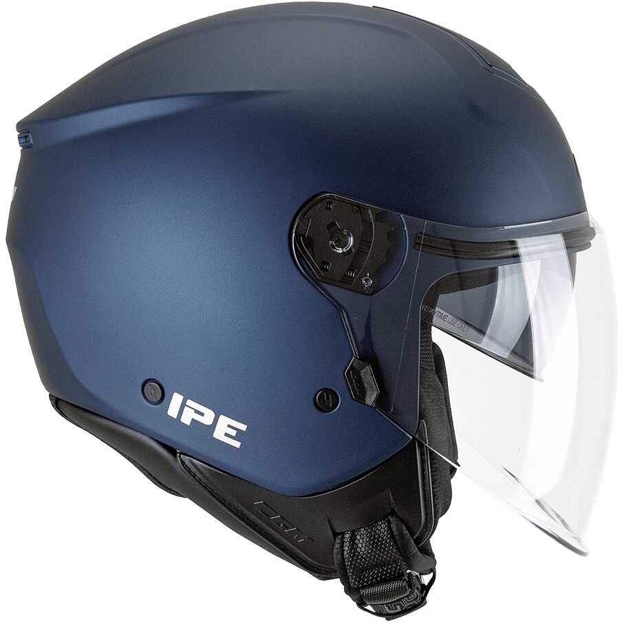 Casco jet Doppia Visiera CGM 126A IPE MONO Blu satinato
