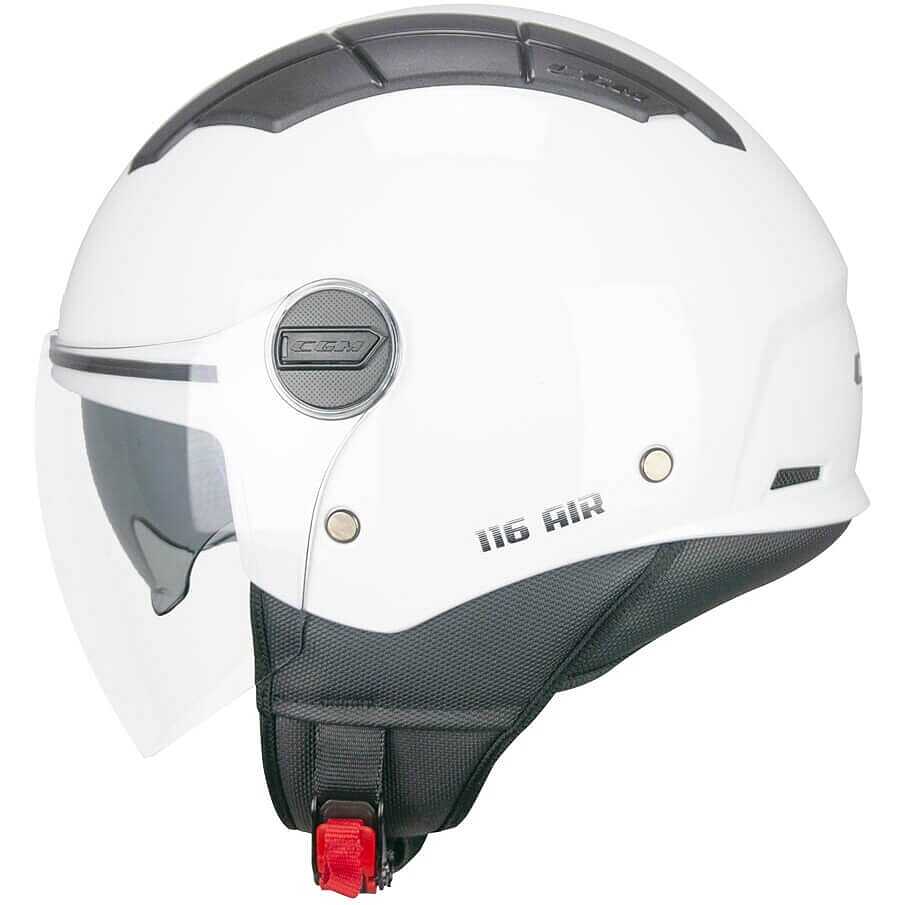 CGM 116A Air Bianco Lucido – Casco Jet Moto ECE 22.06