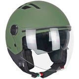 CGM 116A Air Verde Opaco – Casco Jet Moto ECE 22.06