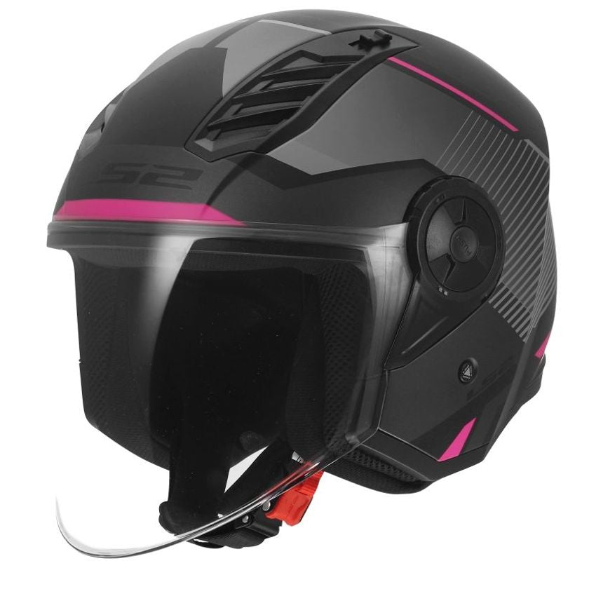 LS2 OF616 AIRFLOW II SOLAR MATT GREY PINK-06