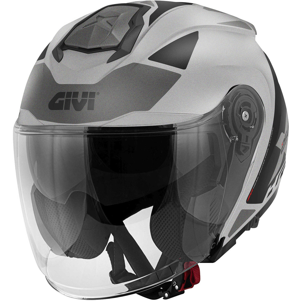 Casco Jet Givi X.25 Target Titanio Opaco Nero