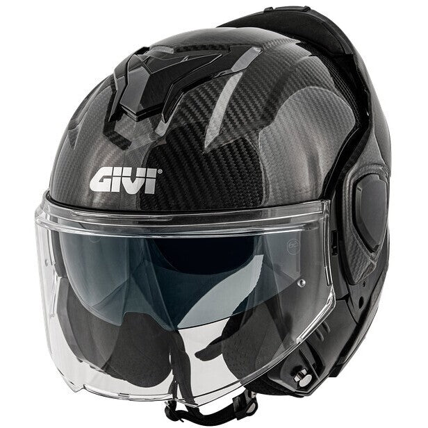 CASCO GIVI MODULARE APRIBILE HX36 CARBONIO LUCIDO