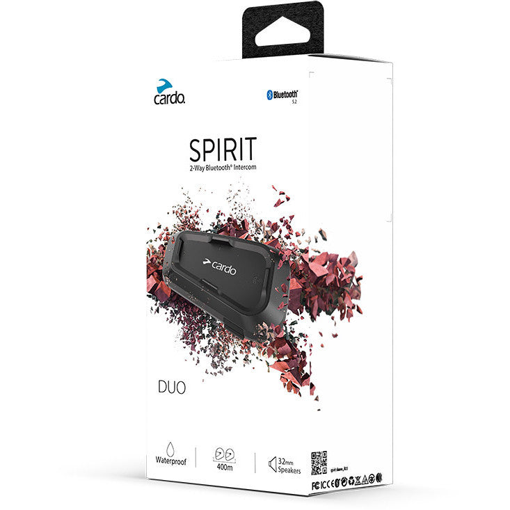 CARDO SPIRIT BLUETOOTH INTERFONO pacco doppio